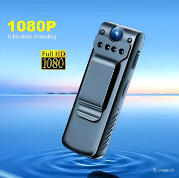 Нагрудна камера 1080P FULL HD Wi-Fi беспроводная мини-камера NO109-110 черная AND