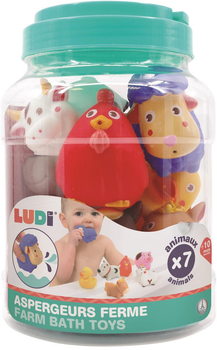 Zestaw zabawek do kąpieli Ludi Farm Animals 7 szt (3550833400654)