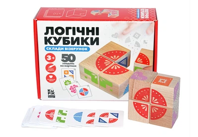 Логічні кубики Ігротеко Склади візерунок, (900477)