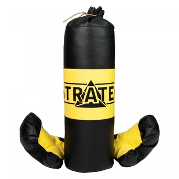 Детский боксерский набор Желто-черный Strateg Маленький, 2071