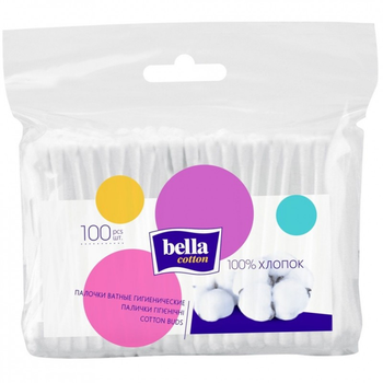 Ватные палочки Bella Cotton 100 шт. (5900516400330) (201643)