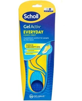 Чоловічі гелеві устілки для щоденного використання Шолл Scholl GelActiv Everyday розмір L 40-46,5 см — 1 пара