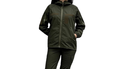 Тактическая военная легкая куртка 4XL хаки, олива