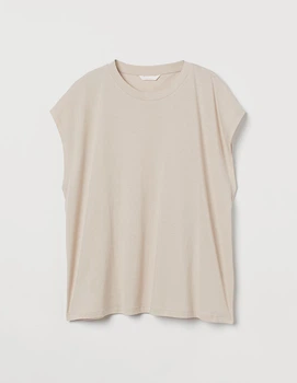 Майка H&M Ж1104669 (09790663) колір бежевий M