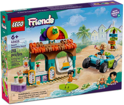 Zestaw klocków LEGO Friends Plażowa budka z koktajlami 213 elementy (42625)