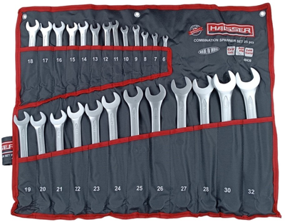 Набор ключей комбинированных Haisser Cold Stamped 48430 25 шт (BP97388)