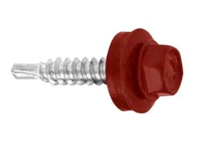Саморіз даховий FASTENERS HOUSE 4,8 х 35 Червоний 50шт/уп. зі свердлом Економ КД SDS (3009)