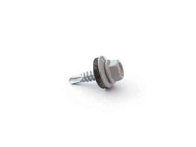 Саморіз даховий FASTENERS HOUSE 4,8 х 19 Біло-алюмінієвий 50шт/уп. зі свердлом Економ КД SDSM (9006)