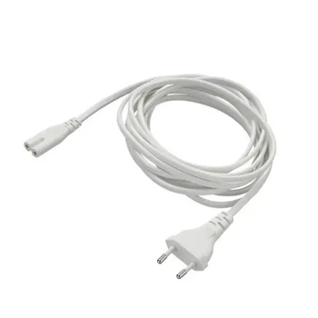Кабель питания Cablexpert 1.5m 2pin (2x0.75mm2, C7 to C16, прямой разъем, белый) - Б/У