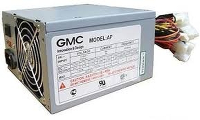 Блок питания 350 Вт GMC, 24+4 pin, питание видеокарты - 1x6pin, 80 мм, ATX, AP-350X Б/У