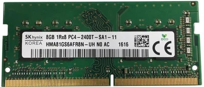 Оперативная память 8 ГБ, DDR4, для ноутбуков, SK hynix (2400 МГц, 1.2 В, CL17, HMA81GS6AFR8N-UH) Б/У