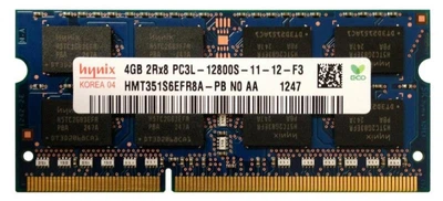 Оперативна пам'ять 4 ГБ, DDR3L, для ноутбуків, SK hynix (1600 МГц, 1.35 В, CL11, HMT351S6EFR8A-PB Б/В