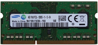 Оперативная память 4 ГБ, DDR3L, для ноутбуков, Samsung (1600 МГц, 1.35 В, CL11, M471B5173EB0-YK0) Б/У
