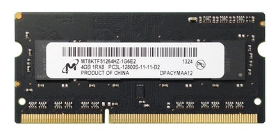 Оперативна пам'ять 4 ГБ, DDR3L, для ноутбуків, Micron (1600 МГц, 1.35 В, CL11, MT8KTF51264HZ-1G6E Б/В