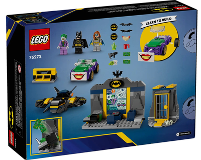 Zestaw klocków Lego DC Jaskinia Batmana z Batmanem Batgirl i Jokerem 184 elementów (76272)