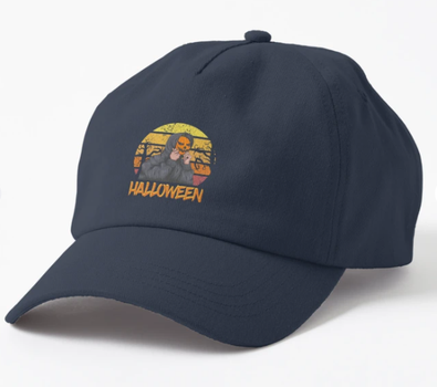 Кепка Унісекс Malfini з принтом Halloween Хеллоуїн Темно-синій