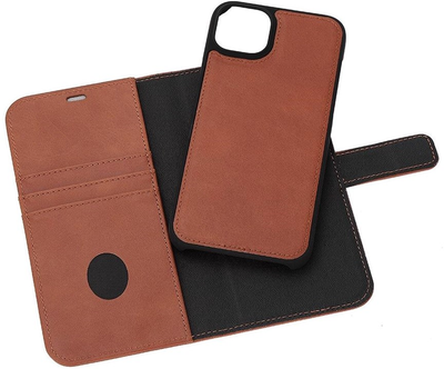 Чохол-книжка RadiCover Radiation Protection Wallet Vegan Leather 2в1 для Apple iPhone 14 Plus Exclusive Brown (5712869102775)