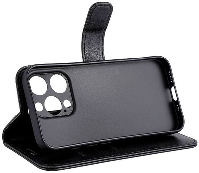 Etui z klapką RadiCover Radiation Protection Wallet Vegan Leather do Apple iPhone 15 Pro Black (5712869102904)