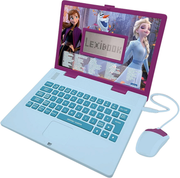 Освітній ноутбук Lexibook Disney Frozen Bilingual Educational Laptop Данська та норвезька мови (3380743094885)
