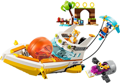 Zestaw klocków Lego Sonic the Hedgehog Tails i przygoda na łodzi 393 elementy (76997)