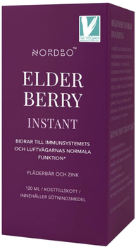 Suplement diety Nordbo Elderberry Instant Vegan 120 ml (7350076867438)