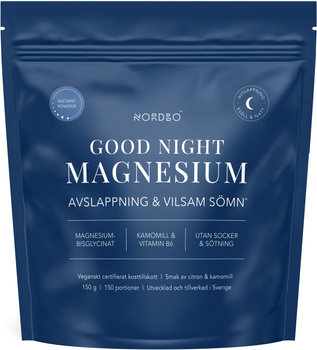 Kompleks witamin i minerałów Nordbo Good Night Instant Magnesium 150 g (7350076867520)
