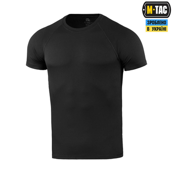 Летняя футболка M-Tac реглан потоотводящая Summer Black черная XS