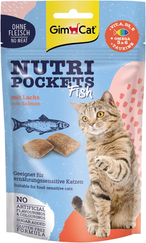 Лакомство для кошек Gimborn GimCat Nutri Pockets Fish Лосось 60 г (4002064419626)