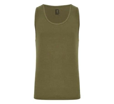 Тактична майка, футболка без рукавів армійська 100% бавовни Brandit Tank Top олива 3XL