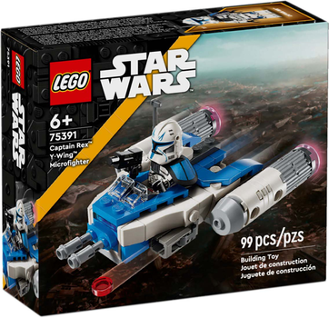 Zestaw klocków LEGO Star Wars Mikromyśliwiec Y-Wing kapitana Rexa 99 elementów (75391)