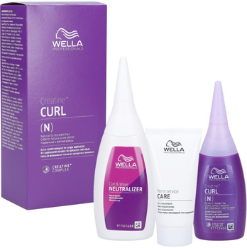 Набір для завивки Wella Professionals Creatine+ Curl IV Кондиціонер 30 мл + Лосьйон 75 мл + Фіксатор 100 мл (4064666211633)