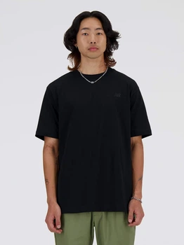 T-shirt męski bawełniany New Balance Athletics MT41533 L Czarny (197375337845)