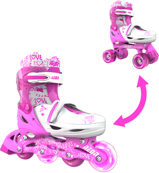 Роликовые коньки Neon Combo Skates Розовые 30-33 (NT09P4)