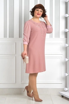Плаття Alenka Plus 14380-1, 62, пудра