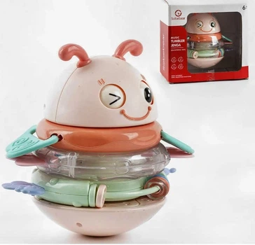 Неваляшка музична Sobebear рожева Бджілка, YL505-6Aроз