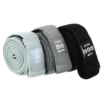 Набор резинок тканевых для фитнеса ленты сопротивления Ezous Resistance Strap K-04 3 уровня сопротивления