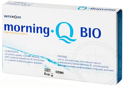 Контактні лінзи Interojo Morning Q BIO BC=8.6 DIA=14.2 PWR=-13.50 1 лінза