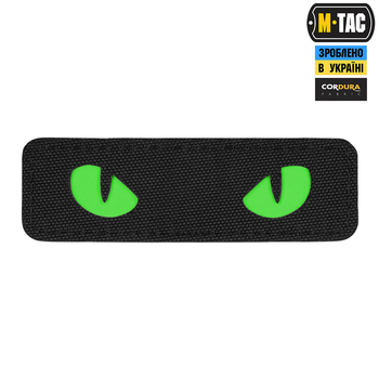 Нашивка M-Tac Laser Eyes Cut Cat Black/Green/GID