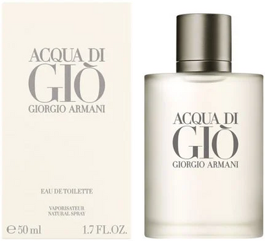 Туалетна вода для чоловіків Giorgio Armani Acqua Di Gio 50 мл (3360372058861)
