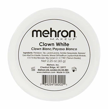 MEHRON Грим для клоуна екстра білий Clown White, 65 г