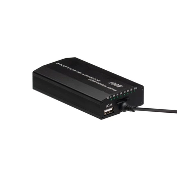 Універсальний Зарядний Пристрій Для Ноутбука 100w 8 Pin + Авто Адаптер Чорний