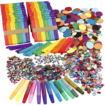 Zestaw kreatywny Creativ Company Glitter Wood Sticks (5712854020350)