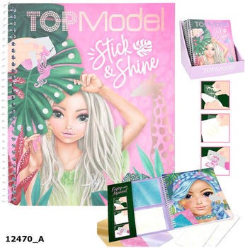 Zestaw kreatywny Depesche Top Model Colouring Book Stick Shine (4010070647742)