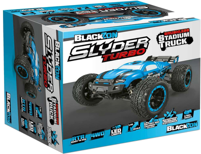 Samochód zdalnie sterowany BlackZon Slyder ST Turbo Czarno-niebieski (5700135402032)