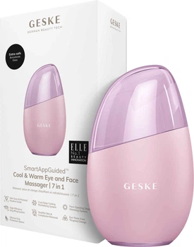 Массажер для глаз и лица GESKE Cool & Warm Eye and Face Massager 7 в 1 розовый