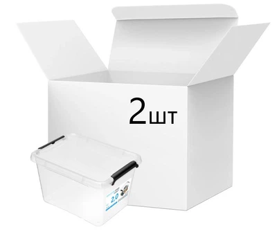 Набір контейнерів Orplast Simple Store 2 л набір 2 шт універсальні (1222)
