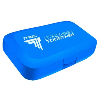 Таблетница (органайзер) для спорта Trec Nutrition Pillbox "stronger together" Blue