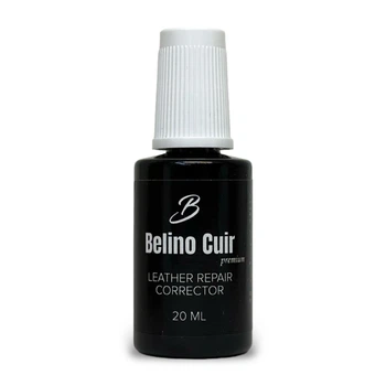 Жидкая кожа корректор Belino Cuir Premium 20 мл для ремонта изделия из кожи и кожзаменителей Черный