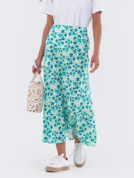 Спідниця міді жіноча Dressa 68452 50 Бірюзова (2000406153278_D)