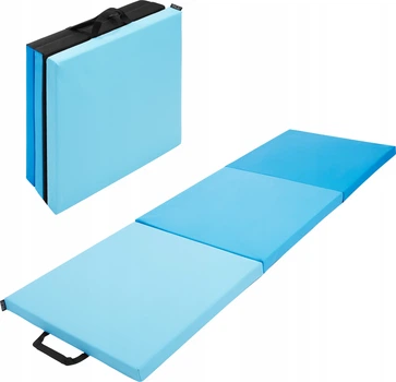 Мат гімнастичний складний 4FIZJO 180 x 60 x 5 см Blue/Sky Blue (P-5907739319685)